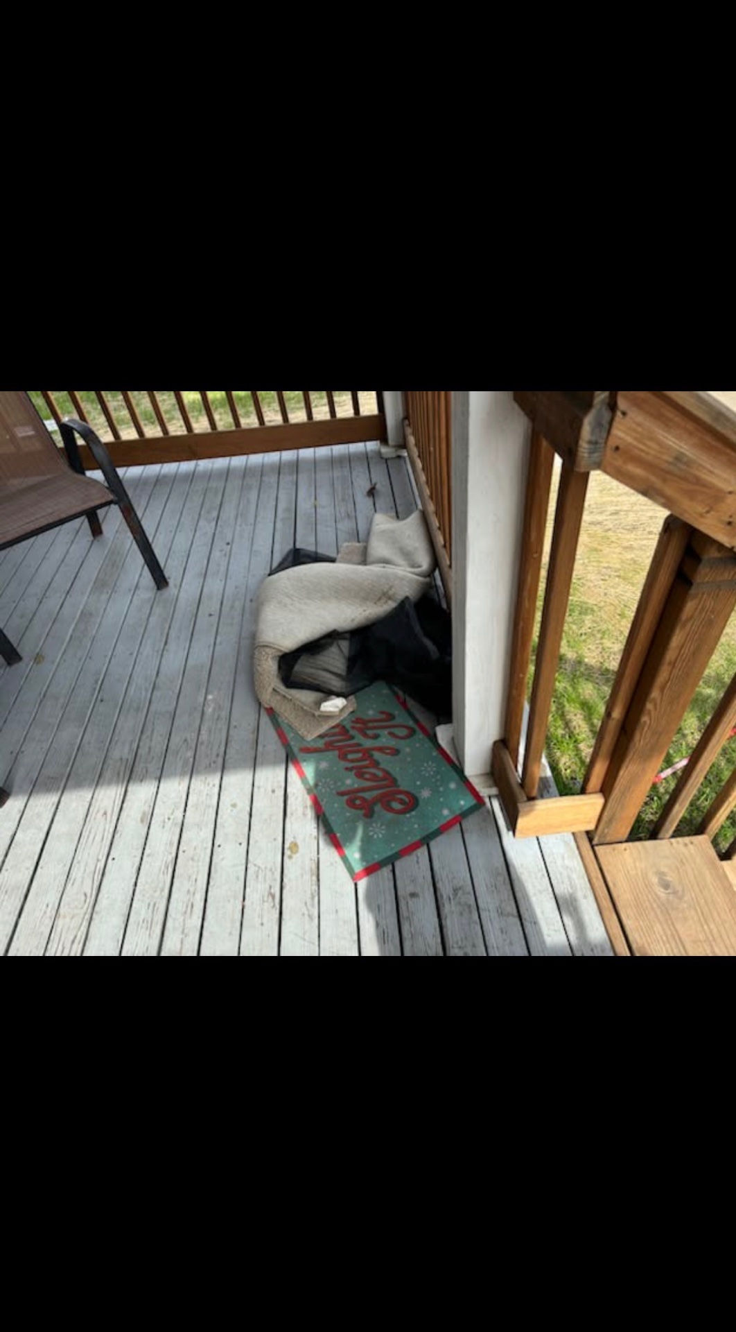 Porch cleanout