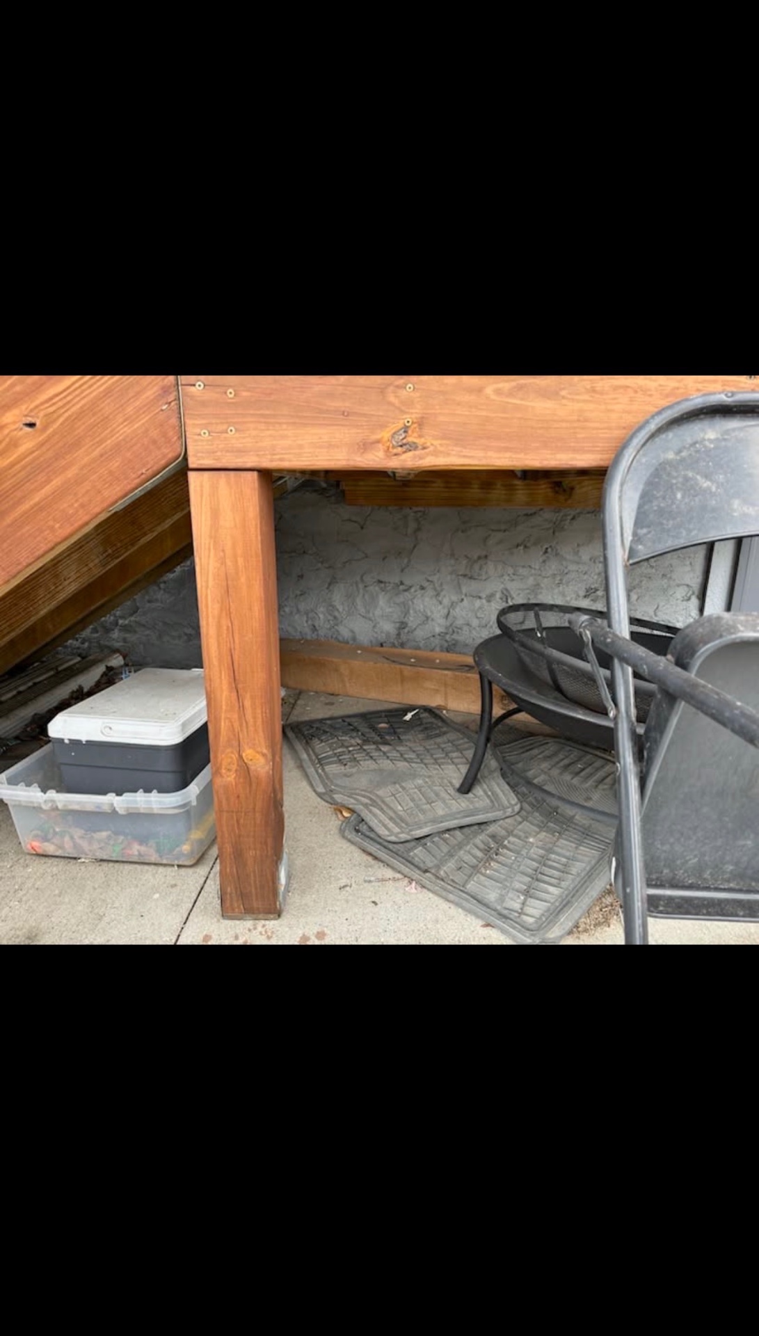 Under-deck clearout